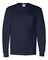 Gildan® Ultra Cotton Crewneck Long Sleeve Pocket T-Shirt - 2410